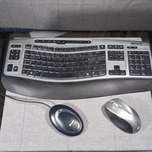Microsoft Laser Desktop 6000 v2 Wireless Keyboard Mouse & Receiver  - Picture 1 of 2