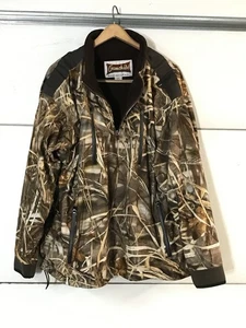 Gamehide Hush Hide Silent Fabric Advantage Max4 Camo 1/4 Zip Hunting Jacket  2X - Picture 1 of 8