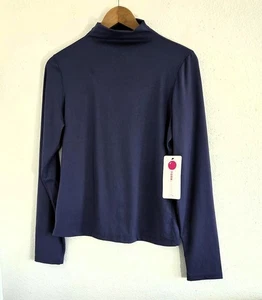 Yogalicious top donna blu Zenly Evelyn finto collo taglia XL nuovo con etichette - Foto 1 di 7