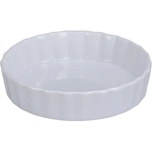 Yanco BK-607 7" Quiche Dish Porcelain Super White 18oz - 24 Pack Brand New - Picture 1 of 5