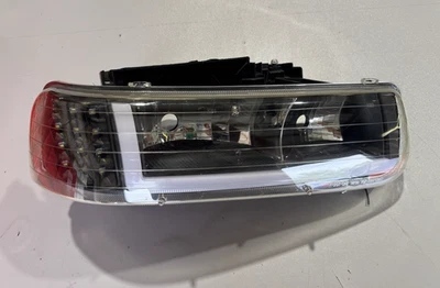 FAROS AFTERMARKET L&R CARCASA NEGRA BLANCA DRL SE ADAPTA A TAHOE 2000-2006 Foto 1 de 4