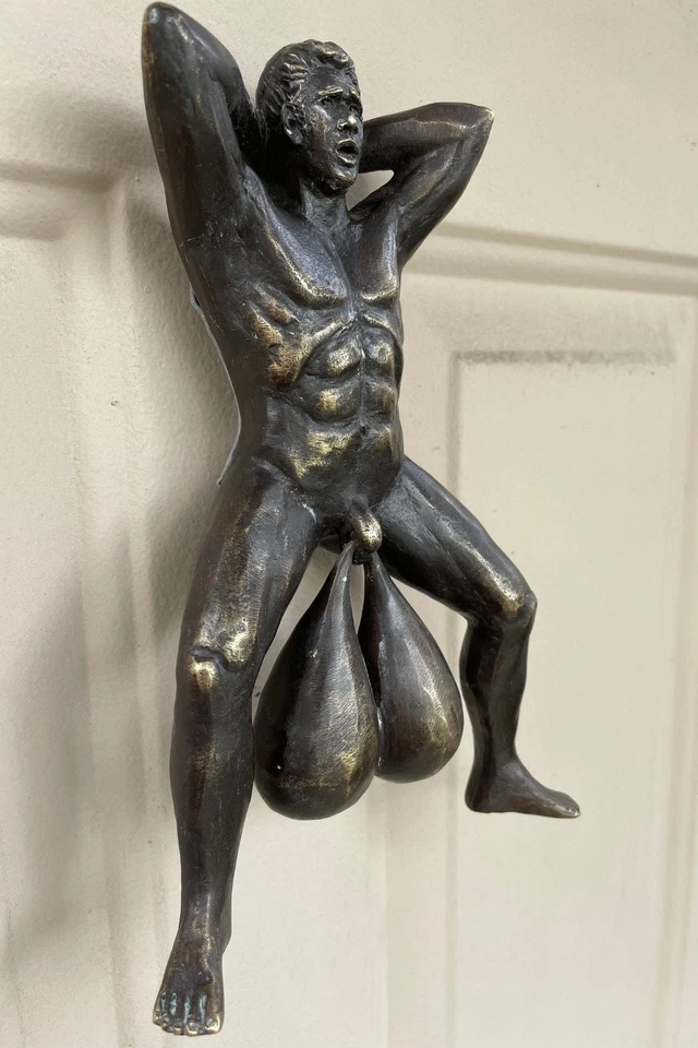 Llamador de puerta estatuto de latón raro para fiestas de elefantes blancos artesanía de calidad Foto 1 de 4