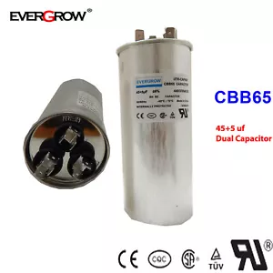 Air Conditioning HVAC Round Dual Motor Run Capacitor 440/370V CD45-5 - Picture 1 of 1