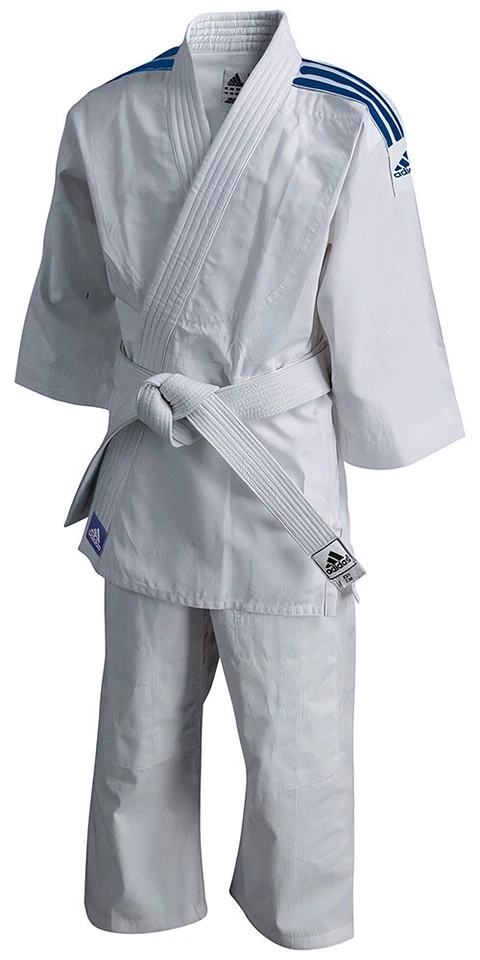 adidas Judoanzug Evolution II Weiß/Blau - Bild 1 von 1