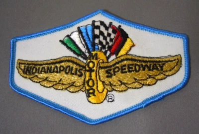 Vintage  Indianapolis Motor Speedway Embroidered Iron-On Patch-Shield  4.5"X3" - Image 1 of 2
