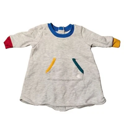 Dulce Petit Bateau Jersey Bebé Vestido Talla 3M 56 62 - Imagen 1 de 3