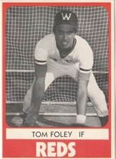 FREE SHIPPING-MINT-1980 TCMA Minor League Waterbury Reds #19 Tom Foley