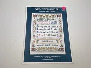 Imaginating Every Stitch Sampler Counted Cross Stitch Pattern 8P - Picture 1 of 3