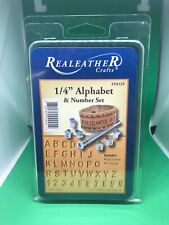 Realeather Crafts 1/4" Alphabet & Number Set, - T8137