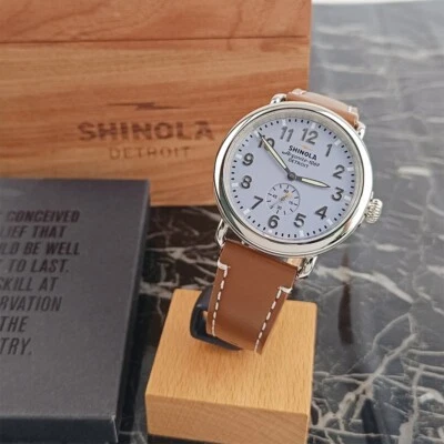 Reloj Shinola Runwell Argonite 1069 Cuarzo Unisex Azul Pizarra/Marrón Cuero 41mm Foto 1 de 4