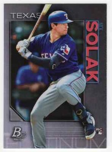 Nick Solak 2020 Bowman Platinum Card 8 Texas Rangers