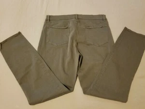 Womens Ann Taylor Khaki Dress Pants 12 Cotton Slack Chino Trouser Stretch - Picture 1 of 9