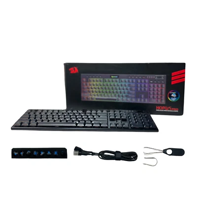Redragon K618 Horus Wireless RGB Mechanical Keyboard - Ultra-Thin, Tri-Mode - Image 1 of 4