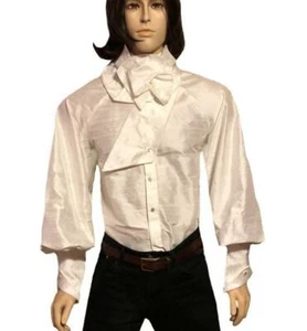 Men's Victorian Noble Silk Dupioni Raglan Shirt - Picture 1 of 5