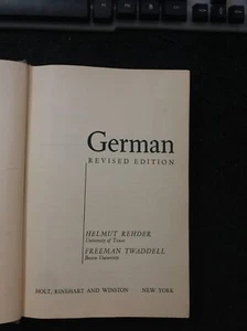 Practicing German Rehder Twaddell 1958 - Picture 1 of 4