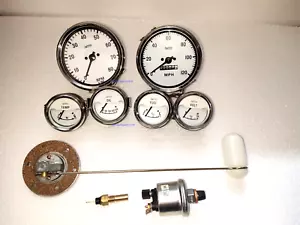 Smiths Electrical Temp Oil Volt Fuel Speedo 0-120MPH 0-80RPM 100mm 3senders WC - Picture 1 of 3