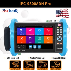 Rsrteng 8K IP Telecamera Tester 4K 8MP CVI TVI AHD CCTV Cavo IPC-9800ADH Pro US - Foto 1 di 13