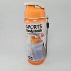 Lock & Lock orange Sport praktisch Wasserflaschendeckel mit Tragegurt BPA-frei 500ml