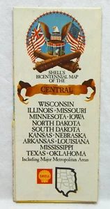 Shell Oil Central USA 1975 Road Map - Bild 1 von 6