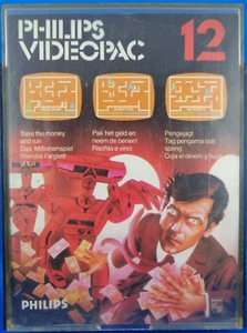 PHILIPS VIDEOPAC 12 -- TAKE THE MONEY AND RUN (PLASTIC-BOX) - Picture 1 of 4