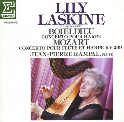 BOIELDIEU Harp Concerto MOZART Flute & Harp Concerto K.299 LASKINE RAMPAL Erato Foto 1 de 3