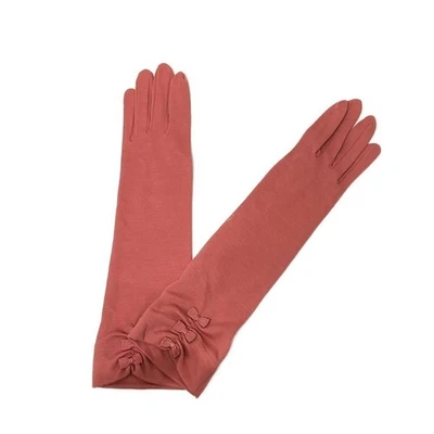Auténticos guantes para mujer ANTEPRIMA - lana rosa coral algodón Foto 1 de 4
