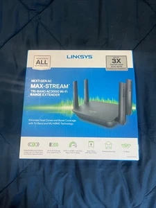 LINKSYS ROUTER WIFI MAX-STREAM, AC3000 RE9000 - Fabrycznie nowy Open box - Zdjęcie 1 z 7