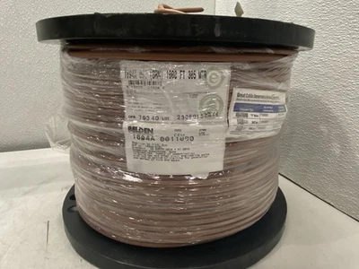 Cable coaxial digital serie baja pérdida Belden 1000 ft marrón RG6 1694A Foto 1 de 4