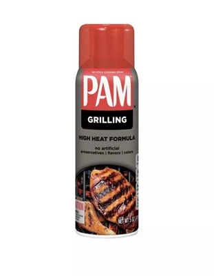 Spray de cocina Pam No-Stick - Parrilla - Para alta temperatura - Peso neto 5 OZ 141... Foto 1 de 4
