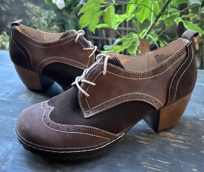 Jambu SAN Fran~Marrón Mokka Cuero Gamuza~Cordones Punta de Ala Oxfords~Zapato 9~8.5~Nuevo Foto 1 de 4