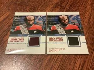 THE QUOTABLE STAR TREK DS9 COSTUME CARD C5 LT WORF 2 VARIANTS BLACK,MAROON - Picture 1 of 1