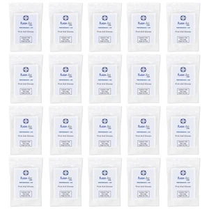 Individually Packaged First Aid Gloves – 20 Pairs (40 Gloves) – Disposable, L... - Bild 1 von 6