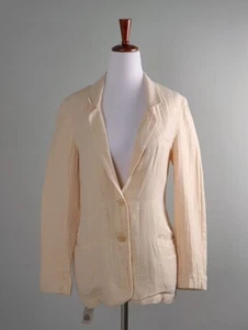 DES PETITS HAUTS $165 Metallic Striped Keita Cotton Jacket Top Size 0 US XS - Picture 1 of 6
