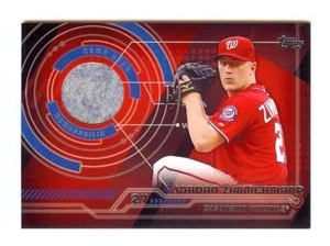 2014 TOPPS BASEBALL JORDAN ZIMMERMANN JERSEY RELIC - NATIONALS - Picture 1 of 1