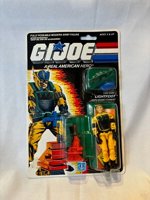 Figura de acción posable 1988 GI Joe Lightfoot Hasbro Toys ampolla sellada de fábrica Foto 1 de 4