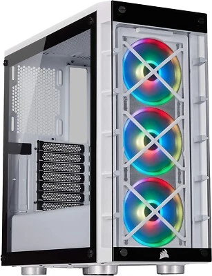 Computergehäuse Corsair iCUE 465X RGB Mid-Tower ATX White - Bild 1 von 4