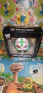 WWF Rey Mysterio’s Mask, Glass Blown Ornament - Forever Collectibles - Picture 1 of 2