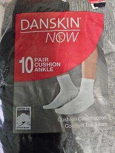 Paquete de 10 pares de calcetines al tobillo Danskin Now talla 4-10 nuevos* - Imagen 1 de 4