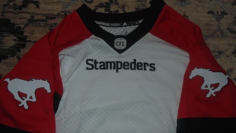 Calgary Stampeders CFL Adidas Jersey Mens Size XLarge NEW Cover