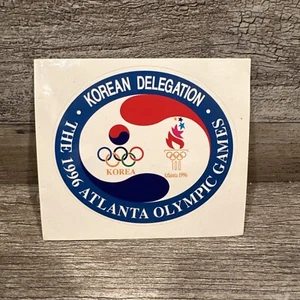 Adesivo Atlanta Estivo 1996 Delegazione Coreana Giochi Olimpici 4,24”x4” - Foto 1 di 7