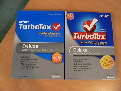 TurboTax Deluxe 2012 and 2013 Federal E-File for Windows & Mac - Image 1 of 4