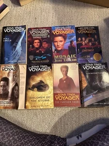 Lot of Star Trek Voyagers Paperback Books - 8 Books Total - Picture 1 of 3
