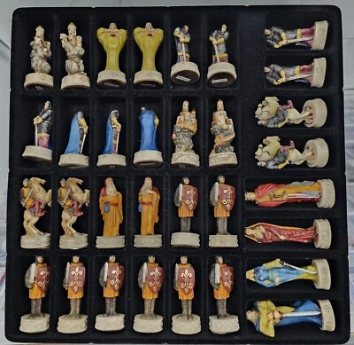 The Chessman Excalibur (King Arthur) Fantasy Chess Pieces + Board Summit Collect - Image 1 of 4