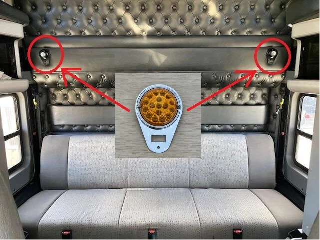 JML Teardrop Watermelon Light Plate ONLY -Kenworth T600/T660/T800/W900 - OE HOLE - Image 1 of 4