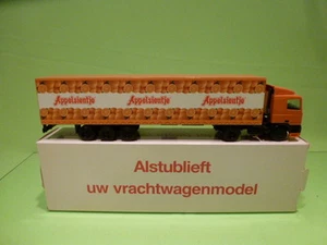 LION CAR DAF 95 400 ATI DAF TRUCK + TRAILER - APPELSIENTJE - ORANGE 1:50 - GIB - Afbeelding 1 van 10
