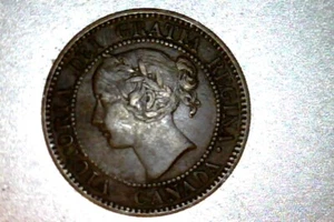Centavo grande Canadá 1859.  XF #Q126 - Imagen 1 de 5