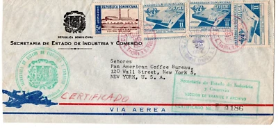 República Dominicana, portada registrada, sellos de 11 centavos, con errores en los dientes Foto 1 de 2
