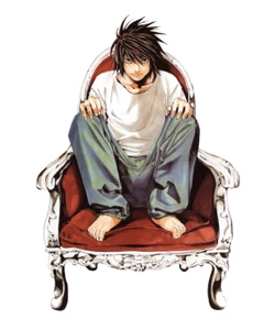 L Deathnote Weatherproof Anime Sticker 6" Car Decal - Picture 1 of 1