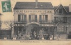 CPA 78 CONFLANS SAINTE HONORINE PLACE DE LA GARE CAFE DE LA GARE (cpa rare
