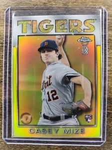 🪙 CASEY MIZE 2021 TOPPS CHROME BEN BALLER 1986 GOLD INSERT RC #'D 24/50 ROOKIE - Picture 1 of 3